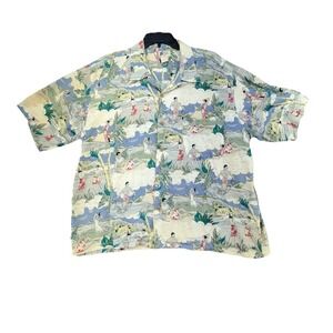 VINTAGE Waikiki‎ Wear by Cherokee Hawaiian Shirt Mens Large